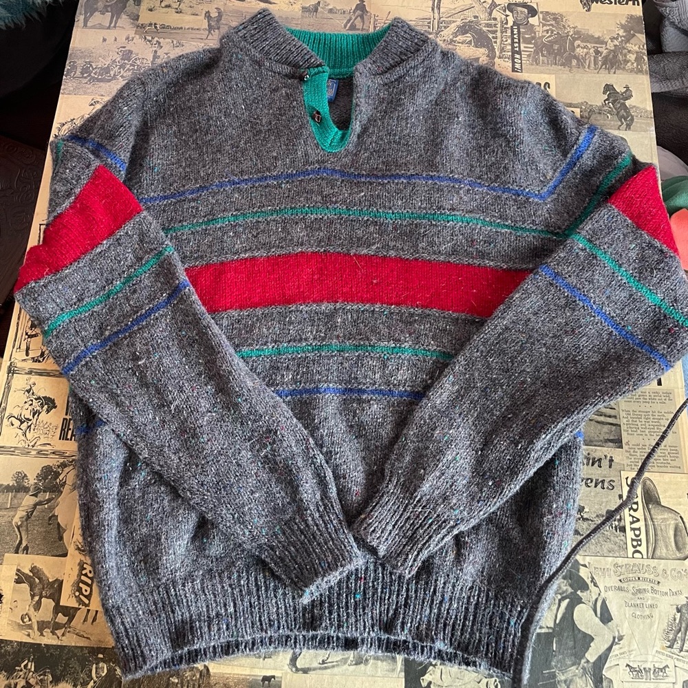 Pendleton wool stripe sweater vintage